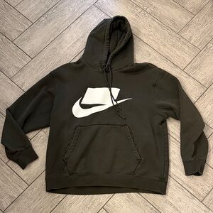 Nike green Hoodie with White Logo